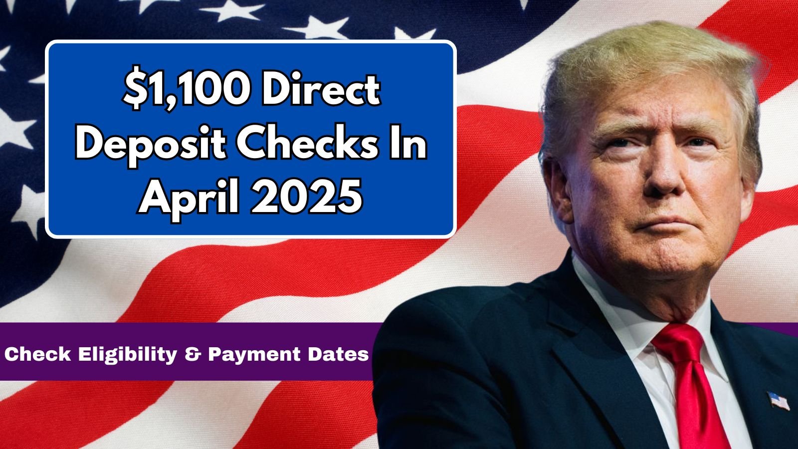 $1,100 Direct Deposit Checks